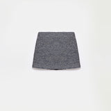 Carleen Textured Weaving Skirt - Anthracite