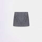 Carleen Textured Weaving Skirt - Anthracite
