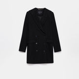 Mary Lacy Pinstripe Jacket - Black