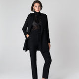 Mary Lacy Pinstripe Jacket - Black