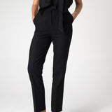 Mary Lacy Slim Fit Trousers - Black