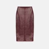 Rothen Sleek Lambskin Leather Skirt