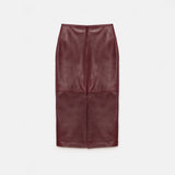 Rothen Sleek Lambskin Leather Skirt