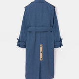 Trench coat in Denim Blue