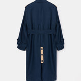Ise Trenchcoat in Underwater Blue