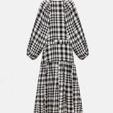 Mie Dress in Checkered Pattern
