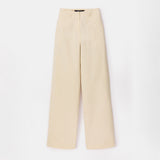 Toba Trousers in Eggnog Yellow