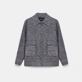 Carleen Textured Weaving Jacket - Anthracite
