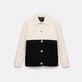 Anne Bouny Contrast Weaving Jacket