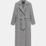 Adele Herringbone Coat - Cool Gray