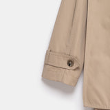Beatrice Asymmetric Piece Trenchcoat - Light Beige