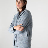 Carleen Textured Weaving Jacket - Ice Blue