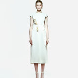 Isogi Dress with Button