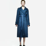 Ise Trenchcoat in Underwater Blue