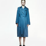 Trench coat in Denim Blue