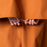 Beatrice Asymmetric Piece Trenchcoat - Cinnamon