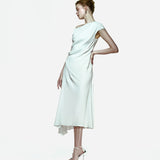 But Draped Dress in White