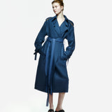 Ise Trenchcoat in Underwater Blue