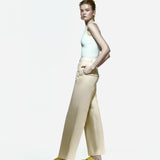 Toba Trousers in Eggnog Yellow