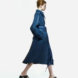 Ise Trenchcoat in Underwater Blue