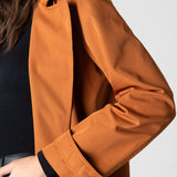Beatrice Asymmetric Piece Trenchcoat - Cinnamon