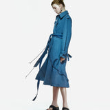 Trench coat in Denim Blue
