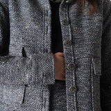 Carleen Textured Weaving Jacket - Anthracite