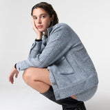 Carleen Textured Weaving Skirt - Ice Blue