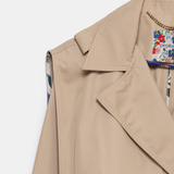 Beatrice Asymmetric Piece Trenchcoat - Light Beige