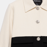 Anne Bouny Contrast Weaving Jacket